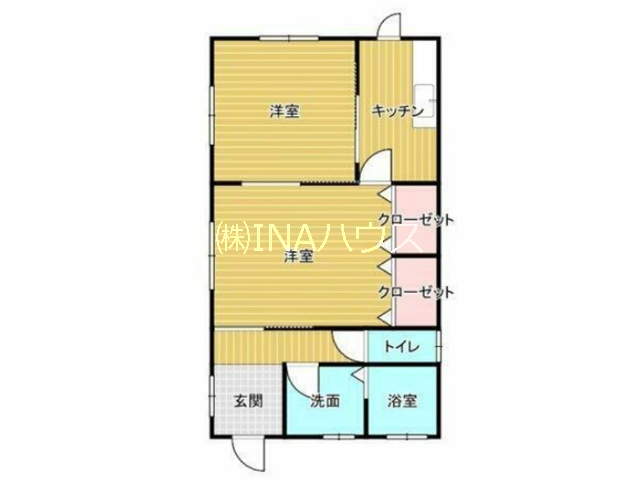 伊奈中央駅 徒歩13分 構造:木造土地面積:55.56平米 ( 16.8坪 ) 建物面積:44.92平米 ( 13.58坪 )