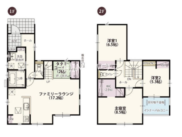 伊奈中央駅 徒歩2分 構造:木造土地面積:137.75平米 ( 41.66坪 ) 建物面積:101.02平米 ( 30.55坪 )